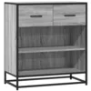 Image de vidaXL Buffet Sonoma Gris 68x35x76 cm Bois d'ingénierie, Armoire de Rangement, Meuble d'entrée, Meuble d'appoint, Meuble de Rangement de Cuisine