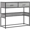Image de vidaXL Table Console Sonoma Gris 90x35x80 cm Bois d'ingénierie, Table, Table d'appoint, Table de Couloir, Table d'entrée, Table de canapé