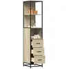 Image de vidaXL Armoire de salle de bain chêne sonoma 35x37,5x166 cm