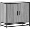 Image de vidaXL Armoire de lavabo de Salle de Bain Sonoma Gris 65x33x60 cm, Meuble de lavabo de Salle de Bain, Meuble de Salle de Bain, Meuble lavabo de Toilette