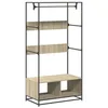 Image de vidaXL Armoire chêne Sonoma 90x50x180 cm Bois d'ingénierie, Armoire de Rangement, Organisateur de Garde-Robe, Armoire, Placard, Garde-Robe de Chambre