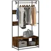 Image de vidaXL Armoire chêne fumé 90x50x180 cm bois d'ingénierie