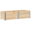 Image de vidaXL Jardinière Gris 100x50 cm Bois Massif de pin, jardinière d'extérieur, bac à Fleurs, bac à tomates, jardinière de terrasse