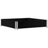 Image de vidaXL Jardinière Noir 100x100 cm Bois Massif de pin, jardinière d'extérieur, bac à Fleurs, bac à tomates, jardinière de terrasse