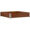 Image de vidaXL Jardinière Marron 100x100 cm Bois Massif de pin