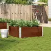 Image de vidaXL Jardinière marron 100x100 cm bois massif de pin