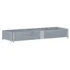 Image de vidaXL Jardinière Gris 150x50 cm Bois Massif de pin, jardinière d'extérieur, bac à Fleurs, bac à tomates, jardinière de terrasse
