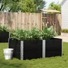 Image de vidaXL Jardinière noir 150x100 cm bois massif de pin