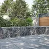 Image de vidaXL Panier gabion avec couvercle 300x50x50 cm fer galvanisé