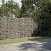 Image de vidaXL Panier gabion avec couvercle 300x50x150 cm fer galvanisé
