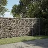 Image de vidaXL Panier gabion avec couvercle 250x100x100 cm fer galvanisé