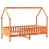 Image de vidaXL Cadre de lit d'enfants Forme de Maison sans Matelas pin