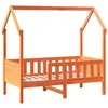 Image de vidaXL Cadre de lit d'enfants Forme de Maison sans Matelas pin