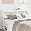 Image de vidaXL Tête de lit avec étagères blanc 160 cm bois massif de pin
