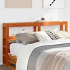 Image de vidaXL Tête de lit avec étagères marron cire 150 cm bois massif de pin