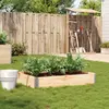 Image de vidaXL Jardinière 120x80 cm bois massif de pin