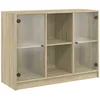 Image de vidaXL Buffet chêne Sonoma 102x37x75,5 cm Bois d'ingénierie, Armoire de Rangement, Armoire latérale, Buffet de Salle à Manger, Armoire de Buffet