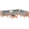 Image de vidaXL Salon de jardin 7 pcs et coussins bois massif sapin de douglas