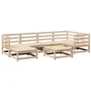 Image de vidaXL Salon de Jardin 7 pcs Bois de pin Massif