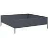 Image de vidaXL Lit surélevé de Jardin Anthracite 100x100x33,5 cm Acier