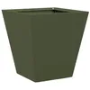 Image de vidaXL Jardinière Vert Olive 30x30x30 cm Acier, jardinière d'extérieur, boîte à Fleurs, boîte de Jardin, jardinière de Patio, boîte à Plantes