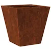Image de vidaXL Jardinière 30x30x30 cm Acier résistant aux intempéries, jardinière d'extérieur, boîte à Fleurs, boîte de Jardin, jardinière de Patio, boîte à Plantes