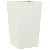 Image de vidaXL Jardinière Blanc 45x45x75 cm Acier, jardinière d'extérieur, boîte à Fleurs, boîte de Jardin, jardinière de Patio, boîte à Plantes