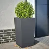 Image de vidaXL Jardinières 2 pcs anthracite 45x45x75 cm acier