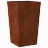 Image de vidaXL Jardinière 45x45x75 cm Acier résistant aux intempéries, jardinière d'extérieur, boîte à Fleurs, boîte de Jardin, jardinière de Patio, boîte à Plantes