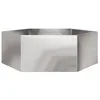Image de vidaXL Jardinière hexagone 138x120x45 cm Acier Inoxydable