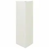 Image de vidaXL Jardinière Blanc Triangulaire 30x26x75 cm Acier