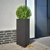 Image de vidaXL Jardinières 2 pcs noir triangulaire 40x34,5x70 cm acier