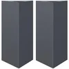 Image de vidaXL Jardinières 2 pcs Anthracite Triangulaire 40x34,5x70 cm Acier