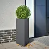 Image de vidaXL Jardinières 2 pcs anthracite triangulaire 40x34,5x70 cm acier