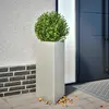 Image de vidaXL Jardinière triangulaire 40x34,5x70 cm acier inoxydable