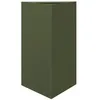 Image de vidaXL Jardinière Vert Olive Triangulaire 50x43x75 cm Acier