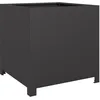 Image de vidaXL Jardinière Noir 50x50x50 cm Acier, planteur, jardinière de Patio, bac à Fleurs, jardinière d'extérieur, boîte à Fleurs, bac à Jardin