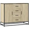 Image de vidaXL Buffet chêne Sonoma 92x35x76 cm Bois d'ingénierie