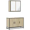 Image de vidaXL Ensemble de Meubles de Salle de Bain 2 pcs chêne Sonoma