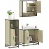 Image de vidaXL Ensemble de meubles de salle de bain 3 pcs chêne sonoma