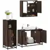 Image de vidaXL Ensemble de meubles de salle de bain 3 pcs Chêne marron