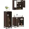 Image de vidaXL Ensemble de meubles de salle de bain 3 pcs Chêne marron