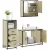 Image de vidaXL Ensemble de meubles de salle de bain 3 pcs chêne sonoma