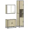 Image de vidaXL Ensemble de Meubles de Salle de Bain 3 pcs chêne Sonoma, Armoire de Salle de Bain, Armoire de Rangement de Toilette, Placard de Salle de Bain