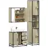 Image de vidaXL Ensemble de meubles de salle de bain 3 pcs chêne sonoma