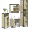 Image de vidaXL Ensemble de meubles de salle de bain 4 pcs chêne sonoma