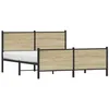 Image de vidaXL Cadre de lit métal avec tête de lit et Pied de lit 140x200 cm, lit Double, Meuble de Chambre à Coucher, lit d'invité, lit