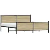 Image de vidaXL Cadre de lit métal avec tête de lit et Pied de lit 180x200 cm, lit Double, Meuble de Chambre à Coucher, lit d'invité, lit