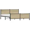 Image de vidaXL Cadre de lit métal avec tête de lit et Pied de lit 183x213 cm, lit Double, Meuble de Chambre à Coucher, lit d'invité, lit