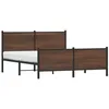 Image de vidaXL Cadre de lit métal avec tête de lit et Pied de lit 150x200 cm, lit Double, Meuble de Chambre à Coucher, lit d'invité, lit